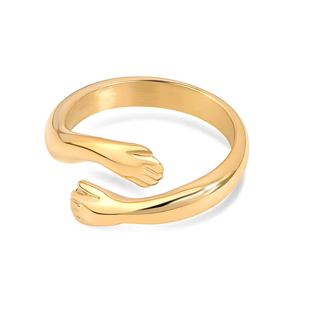 Anillo Abrazo (Chapado en Oro 18K)