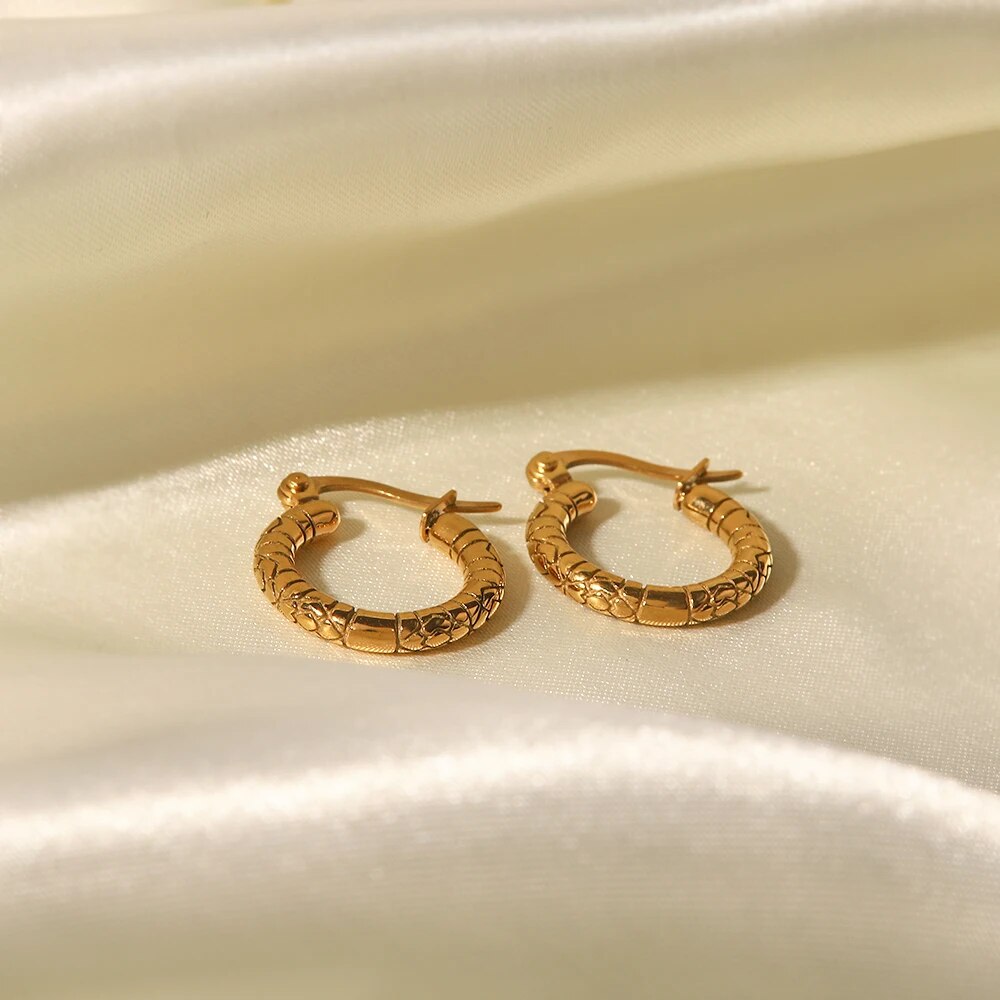 Arete en Aro Puglia (Chapado en Oro 18K)