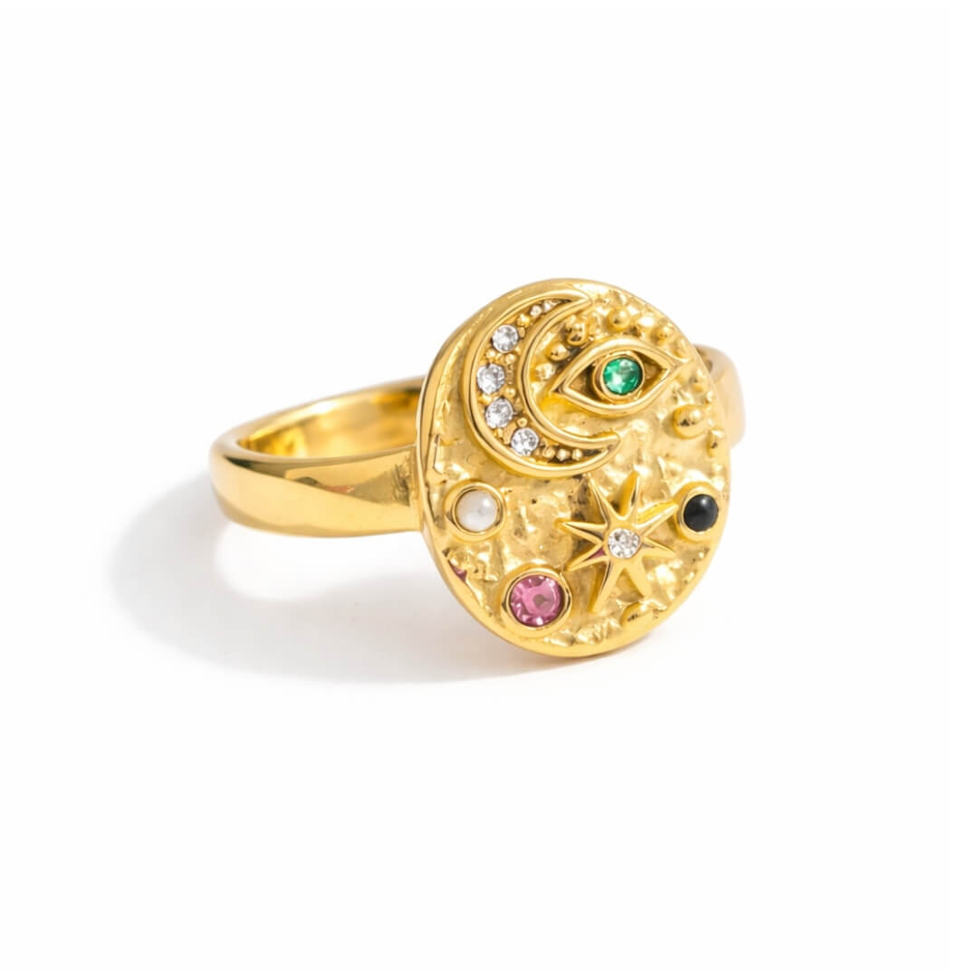 Anillo Marsella Zirconia (Chapado en Oro 18K)