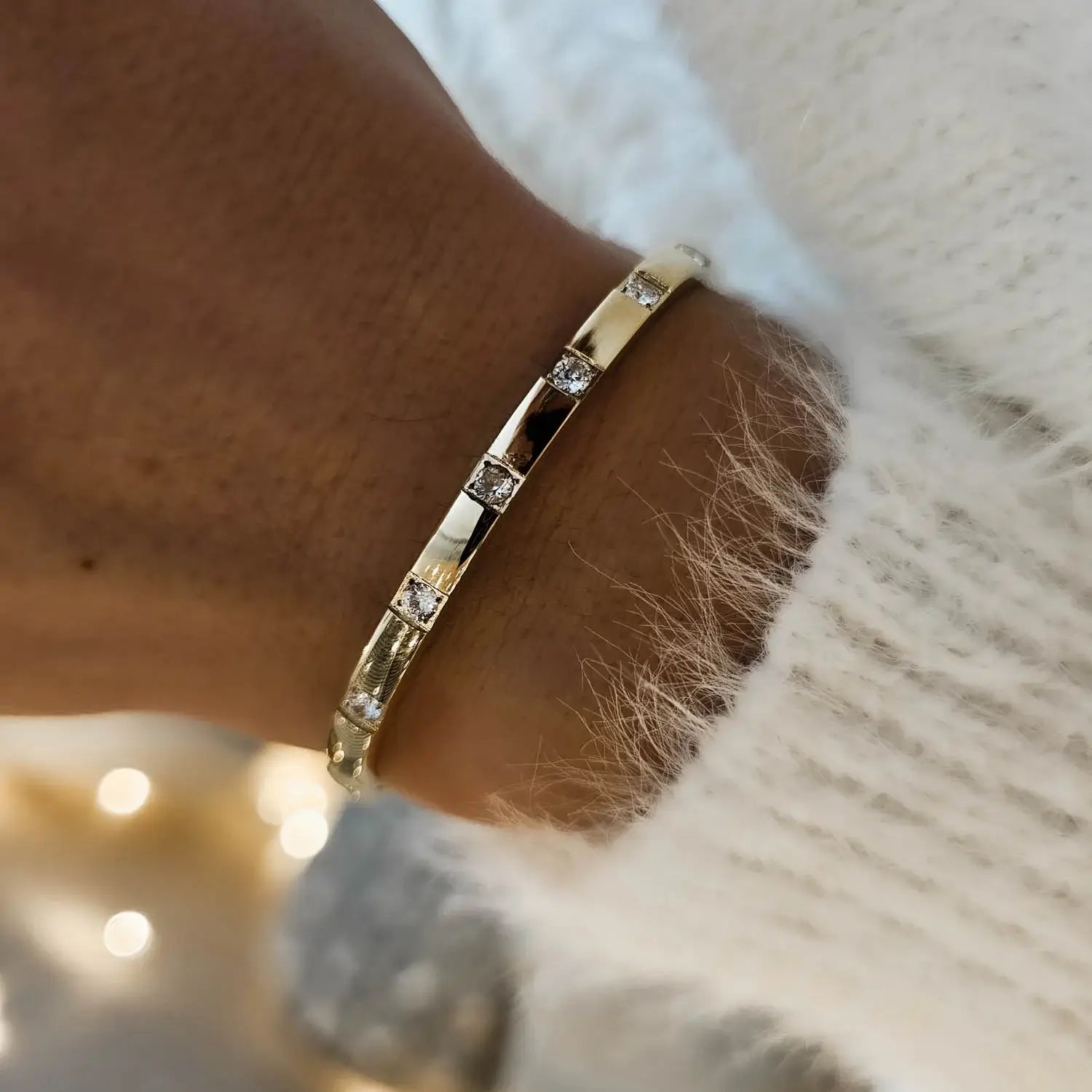 Brazalete Modena Minimalista (Chapado en Oro 18K)