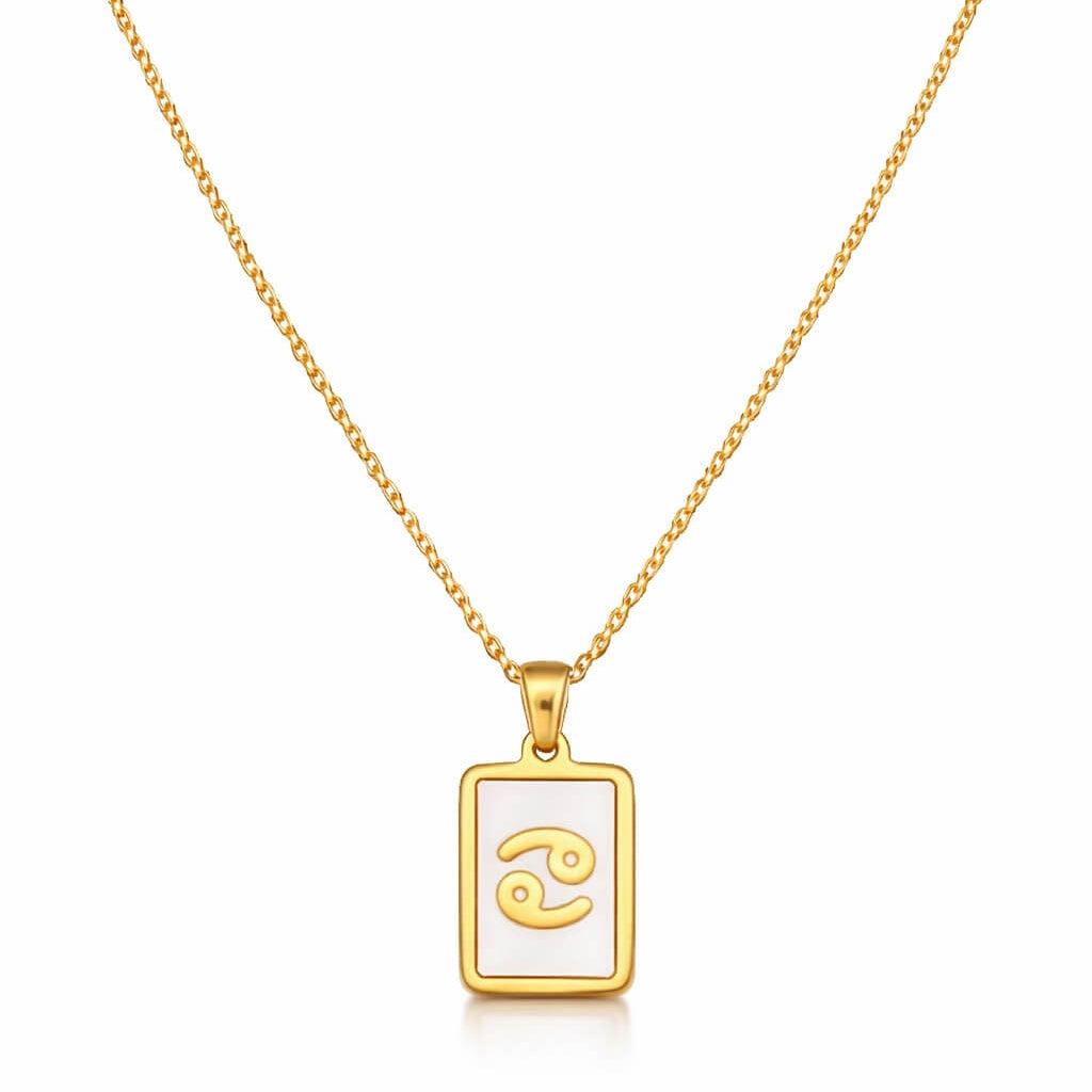 Colección de Collares Signos del Zodiaco Perlado (Chapado en Oro 18K)
