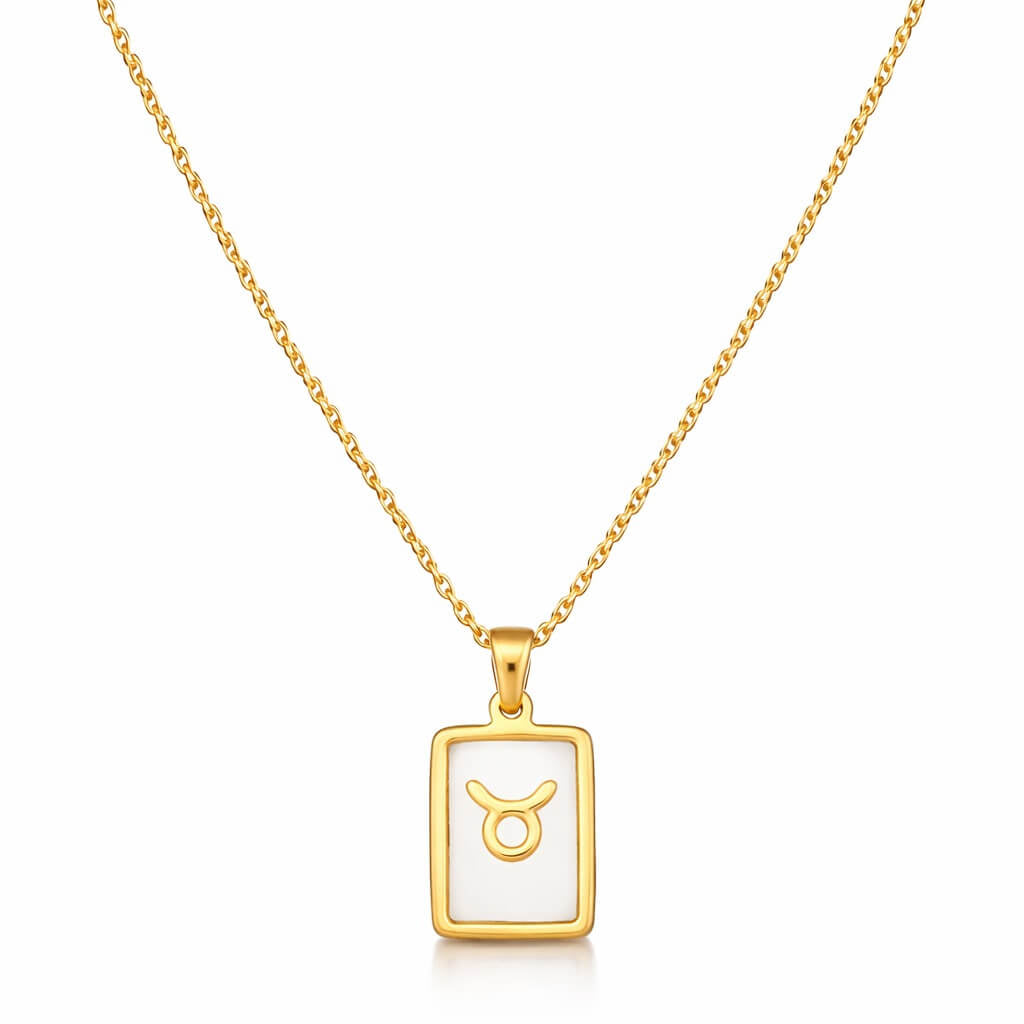 Colección de Collares Signos del Zodiaco Perlado (Chapado en Oro 18K)