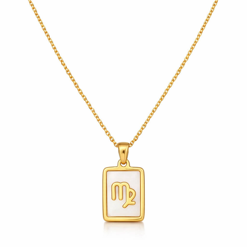 Colección de Collares Signos del Zodiaco Perlado (Chapado en Oro 18K)