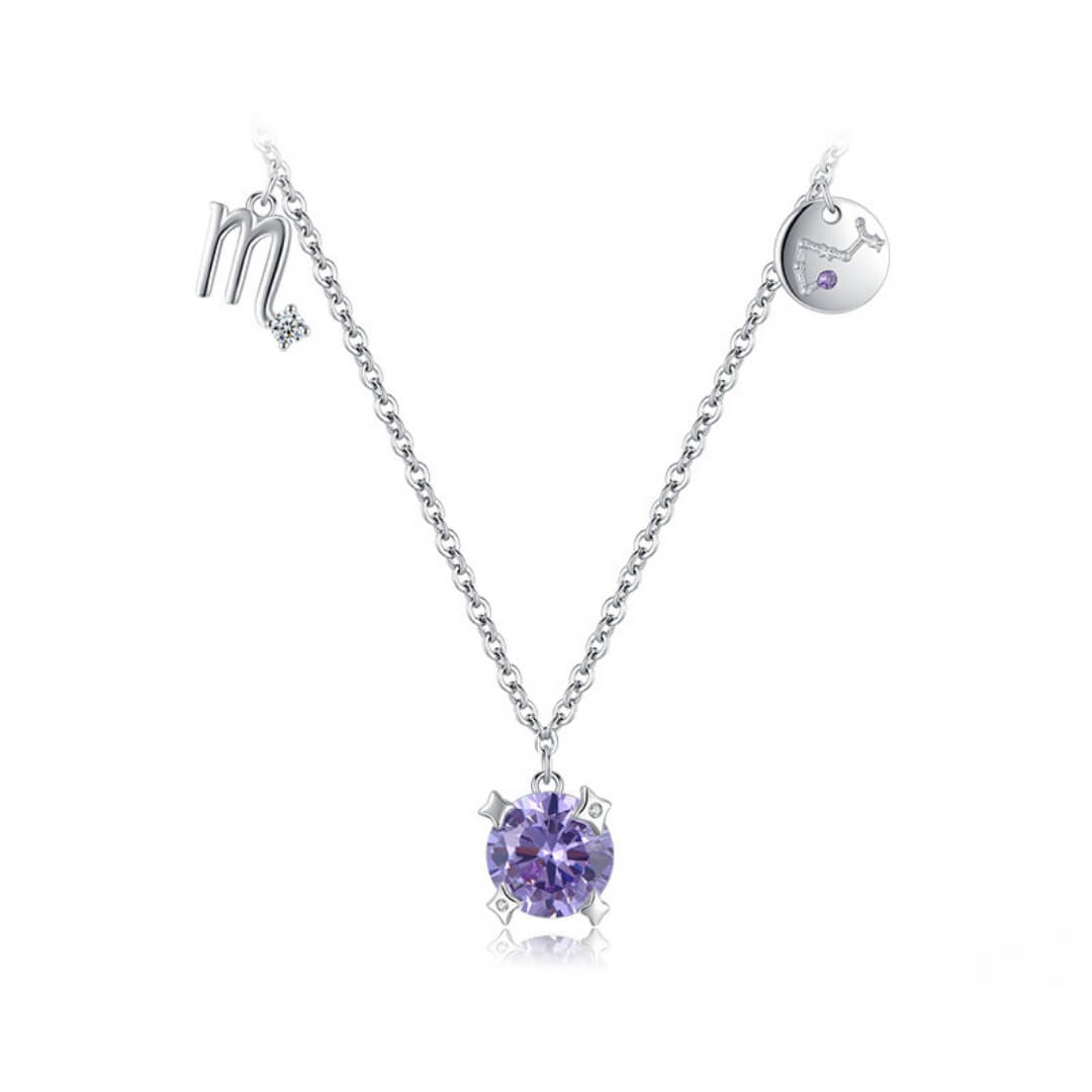 Colección Signos - Collares con Colgantes y Piedras de las Constelaciones (Plata 925)