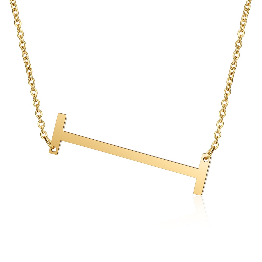 Collar Letra Inicial Grande (Chapado en Oro 18K)