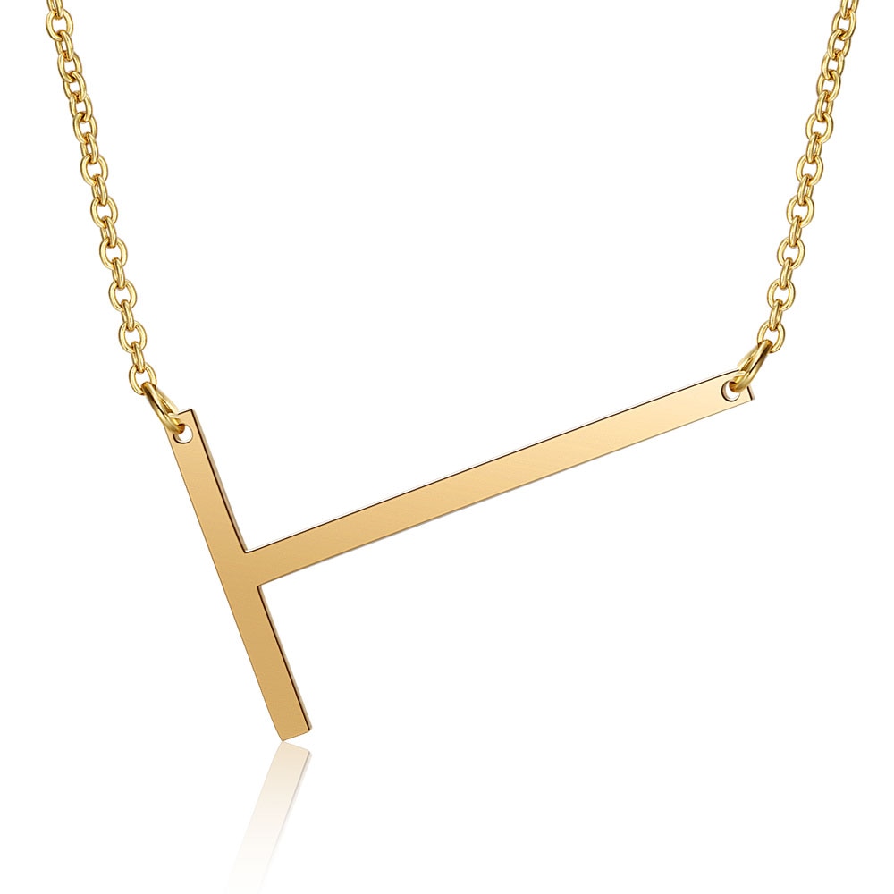 Collar Letra Inicial Grande (Chapado en Oro 18K)
