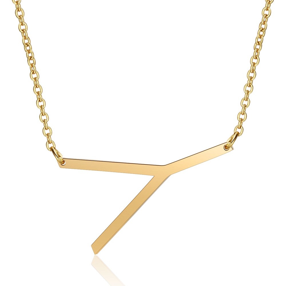 Collar Letra Inicial Grande (Chapado en Oro 18K)