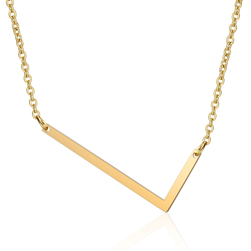 Collar Letra Inicial Grande (Chapado en Oro 18K)