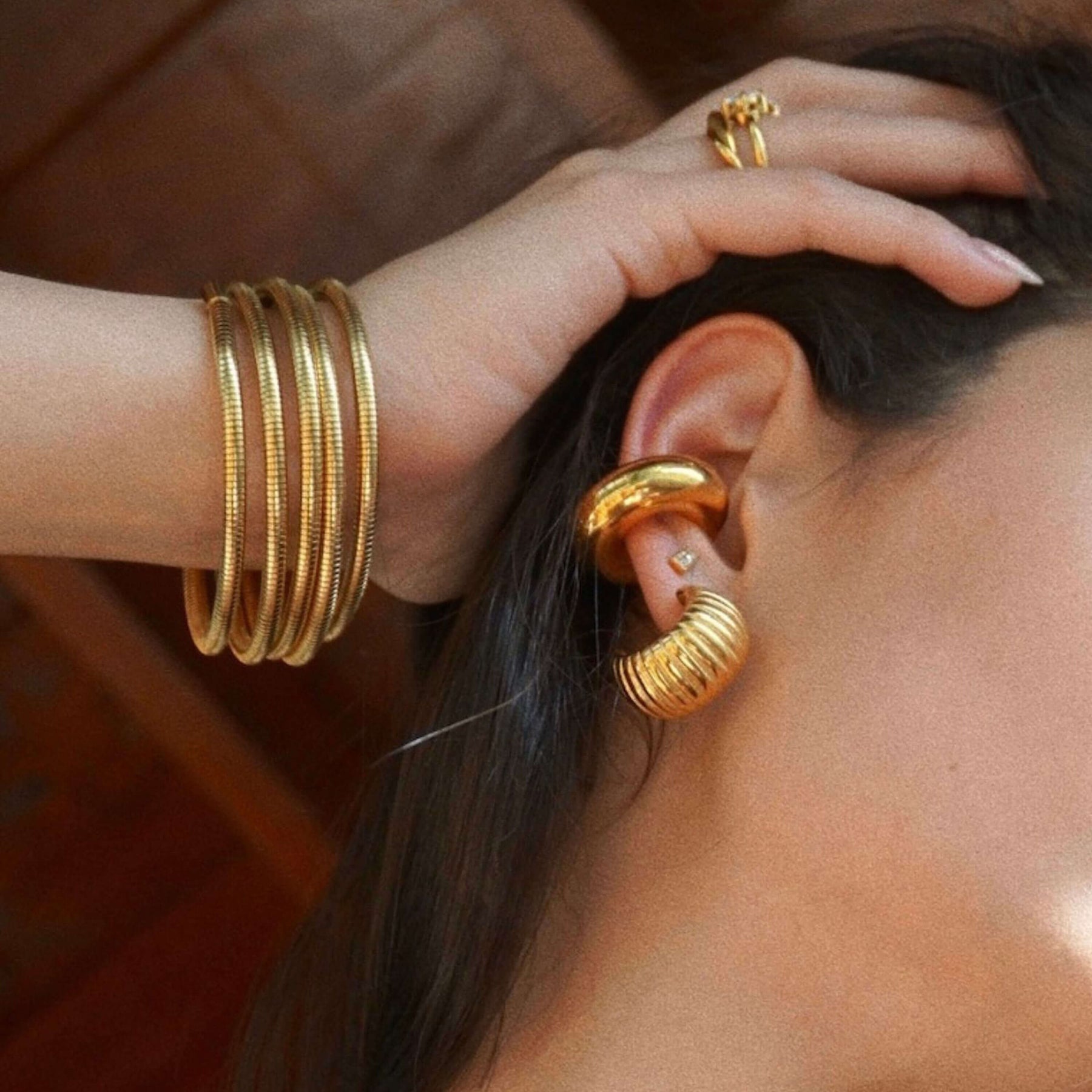 Pulsera Chianti Espiral (Chapado en Oro 18K)