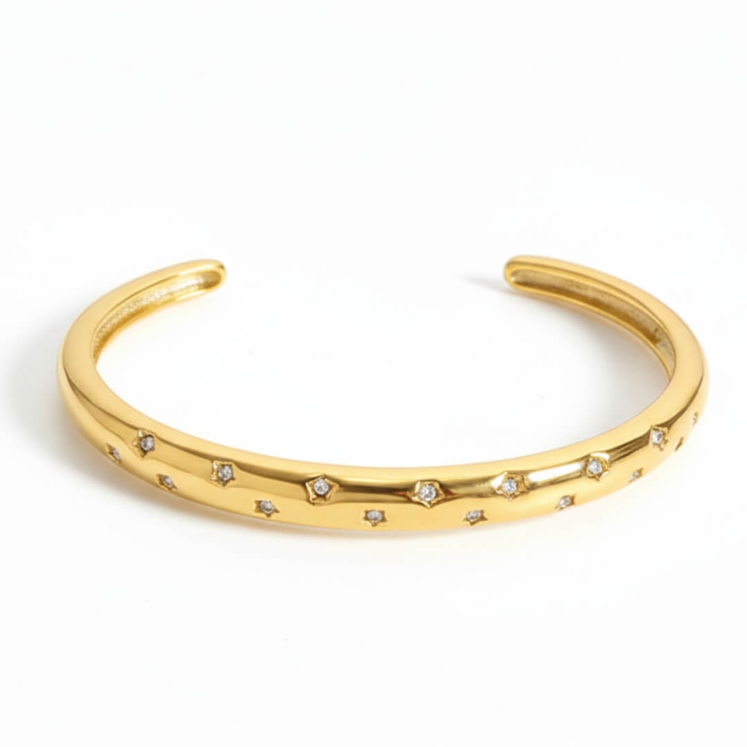 Brazalete Stella de Circonia (Chapado en Oro 18K)
