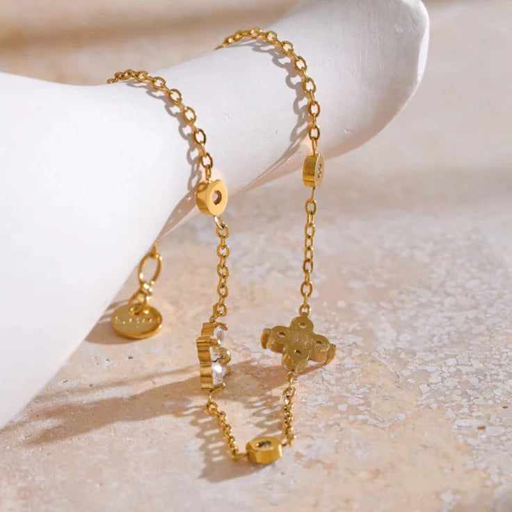 Pulsera Constelación con Circonitas (Chapado en Oro)