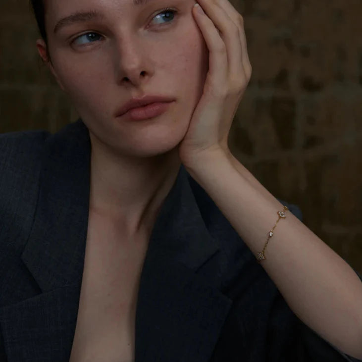 Pulsera Constelación con Circonitas (Chapado en Oro)