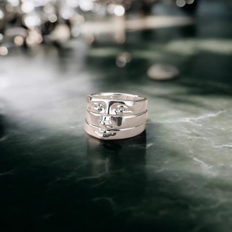 Set de Anillos Visage (Chapado en Oro 18K)