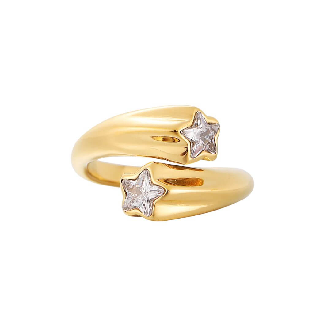 Anillo Estrella (Chapado en Oro)