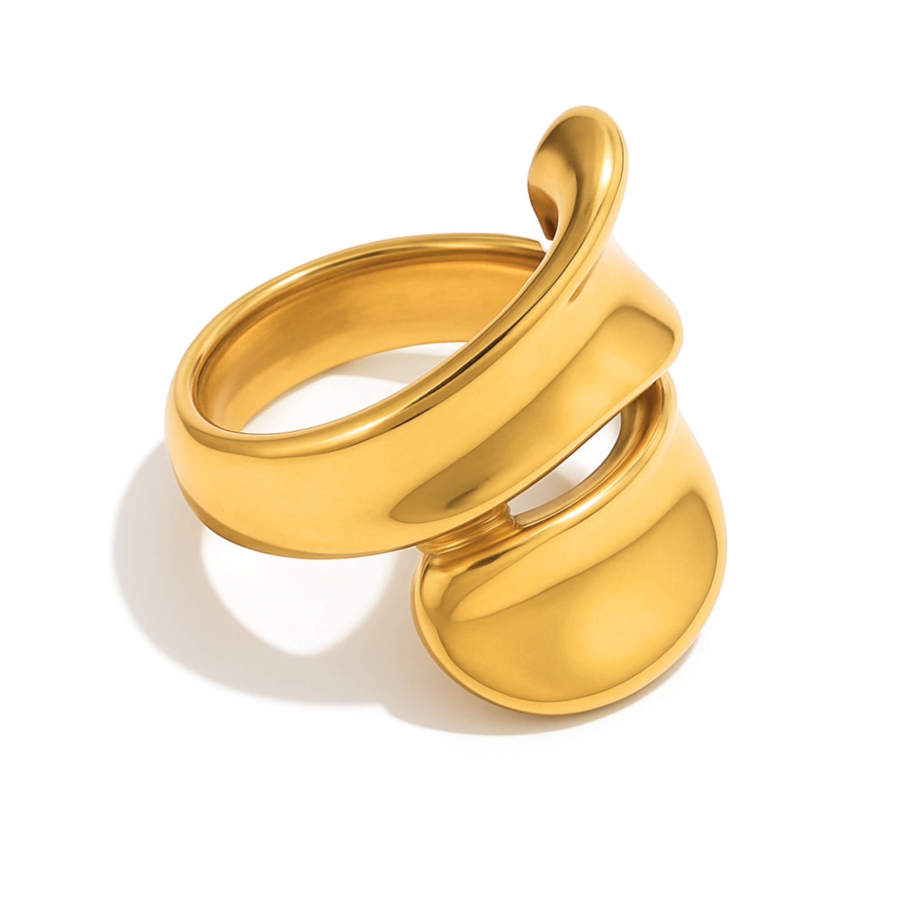 Anillo Voluta Elegancia (Chapado en Oro 18K)