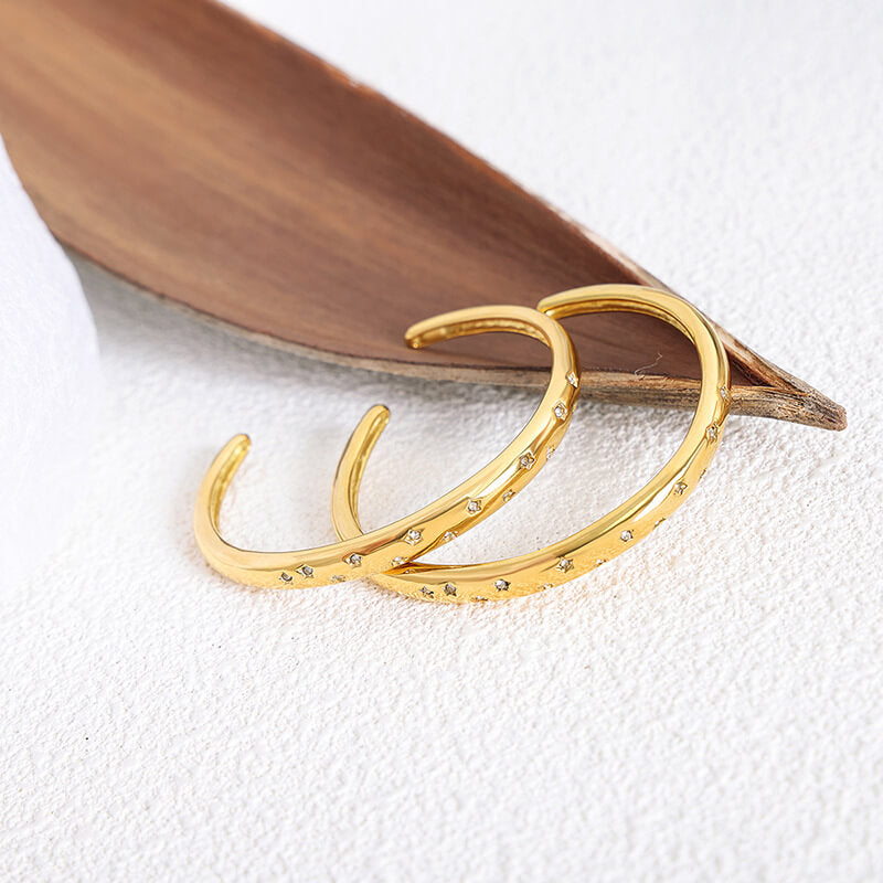 Brazalete Stella de Circonia (Chapado en Oro 18K)