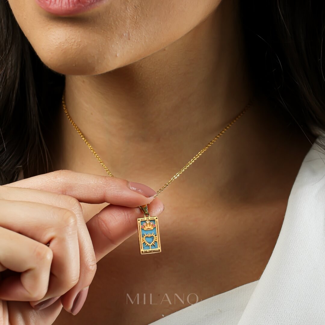 Colección Tarot - Collares con Colgantes de las Cartas (Chapado en Oro 18K)