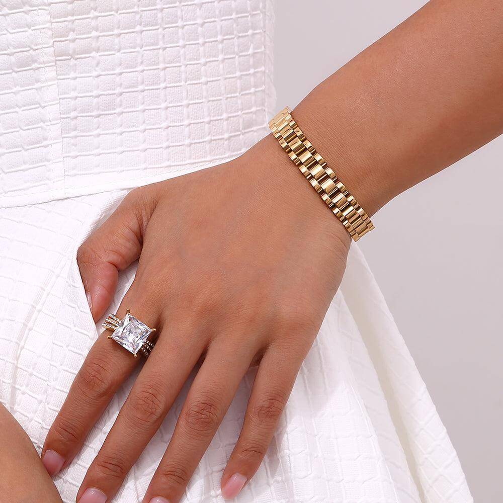 Pulseira de Elos Bold (Chapado en Oro)