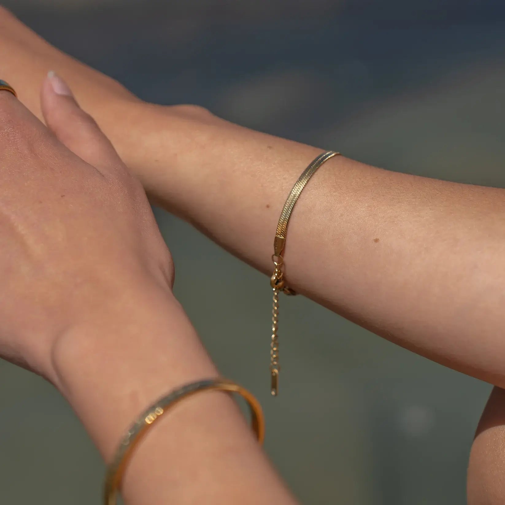 Pulsera Snake Mallada (Chapada en Oro)