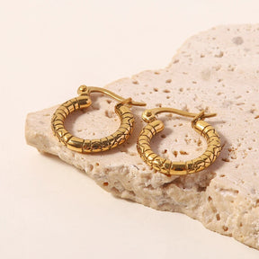 Arete en Aro Puglia (Chapado en Oro 18K)