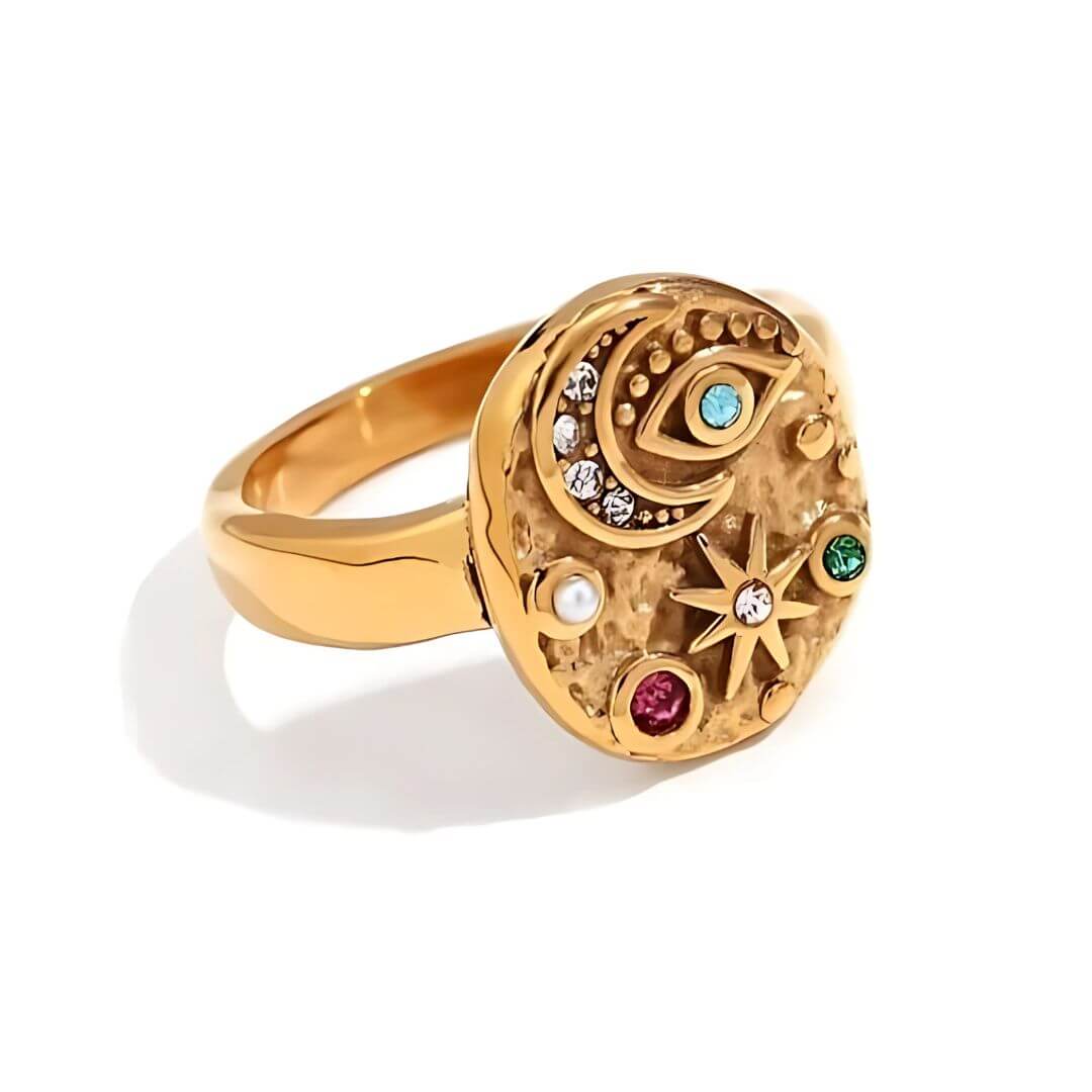 Anillo Marsella Zirconia (Chapado en Oro 18K)