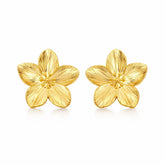 Arete Flor de Cerezo (Banhado a Ouro 18K)