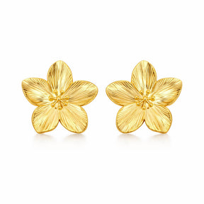 Arete Flor de Cerezo (Banhado a Ouro 18K)