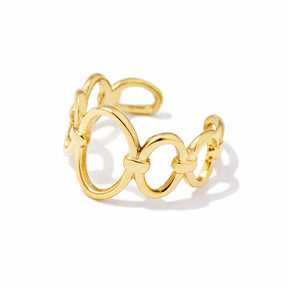 Anillo Laura Elos Abiertos (Chapado en Oro 18K)