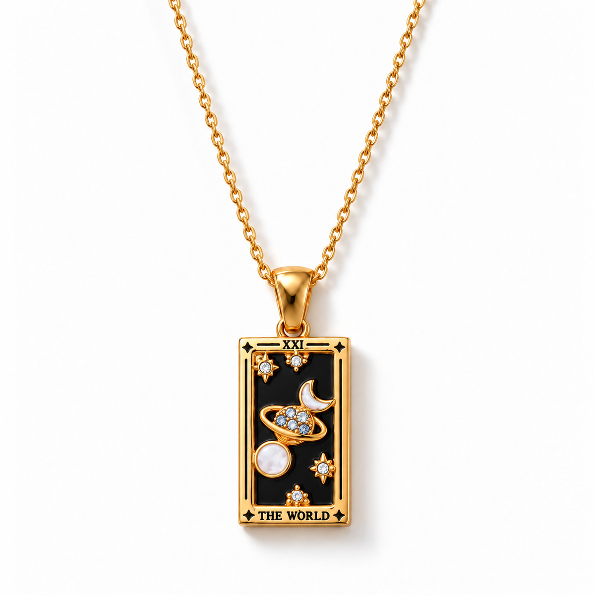 Colección Tarot - Collares con Colgantes de las Cartas (Chapado en Oro 18K)