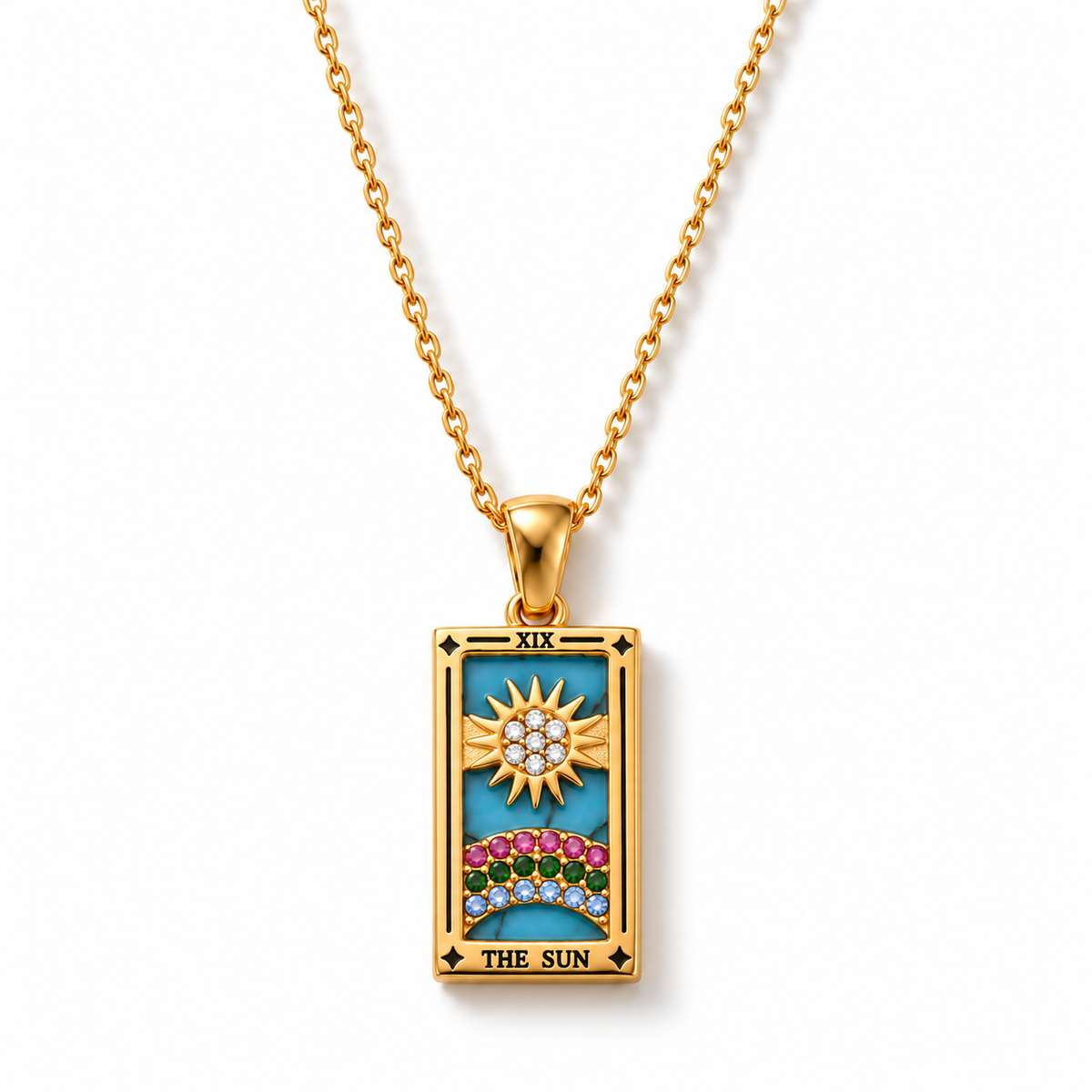 Colección Tarot - Collares con Colgantes de las Cartas (Chapado en Oro 18K)