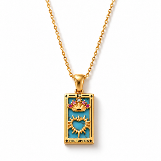 Colección Tarot - Collares con Colgantes de las Cartas (Chapado en Oro 18K)