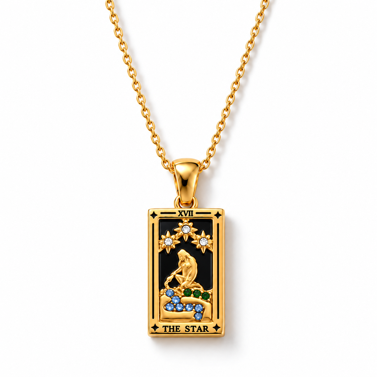 Colección Tarot - Collares con Colgantes de las Cartas (Chapado en Oro 18K)