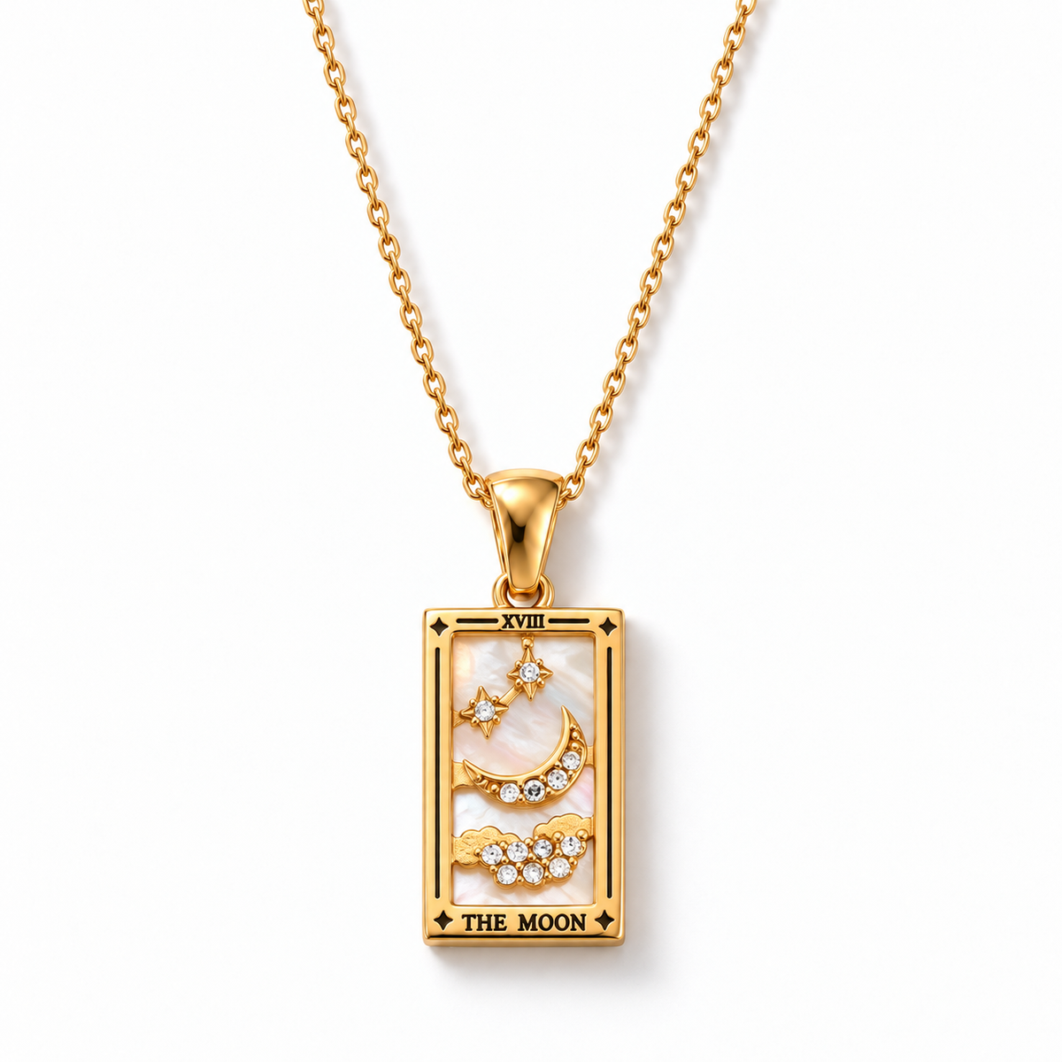 Colección Tarot - Collares con Colgantes de las Cartas (Chapado en Oro 18K)