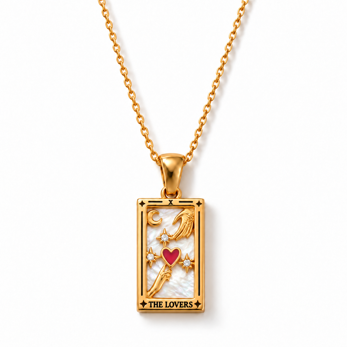 Colección Tarot - Collares con Colgantes de las Cartas (Chapado en Oro 18K)
