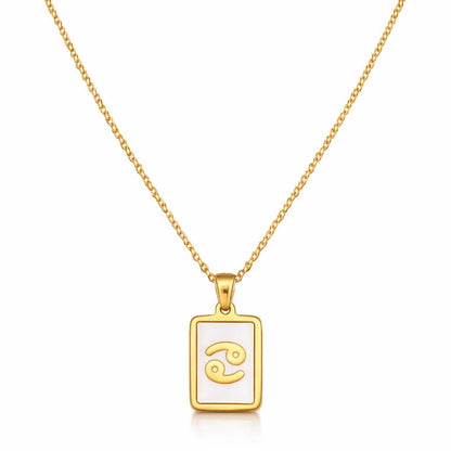 Colección de Collares Signos del Zodiaco Perlado (Chapado en Oro 18K)