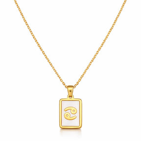Colección de Collares Signos del Zodiaco Perlado (Chapado en Oro 18K)