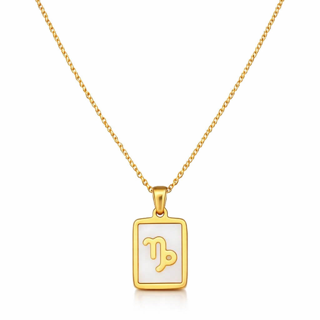 Colección de Collares Signos del Zodiaco Perlado (Chapado en Oro 18K)