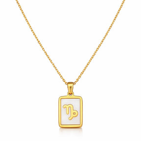 Colección de Collares Signos del Zodiaco Perlado (Chapado en Oro 18K)