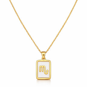 Colección de Collares Signos del Zodiaco Perlado (Chapado en Oro 18K)