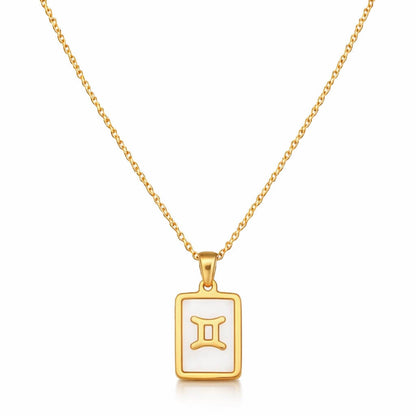 Colección de Collares Signos del Zodiaco Perlado (Chapado en Oro 18K)