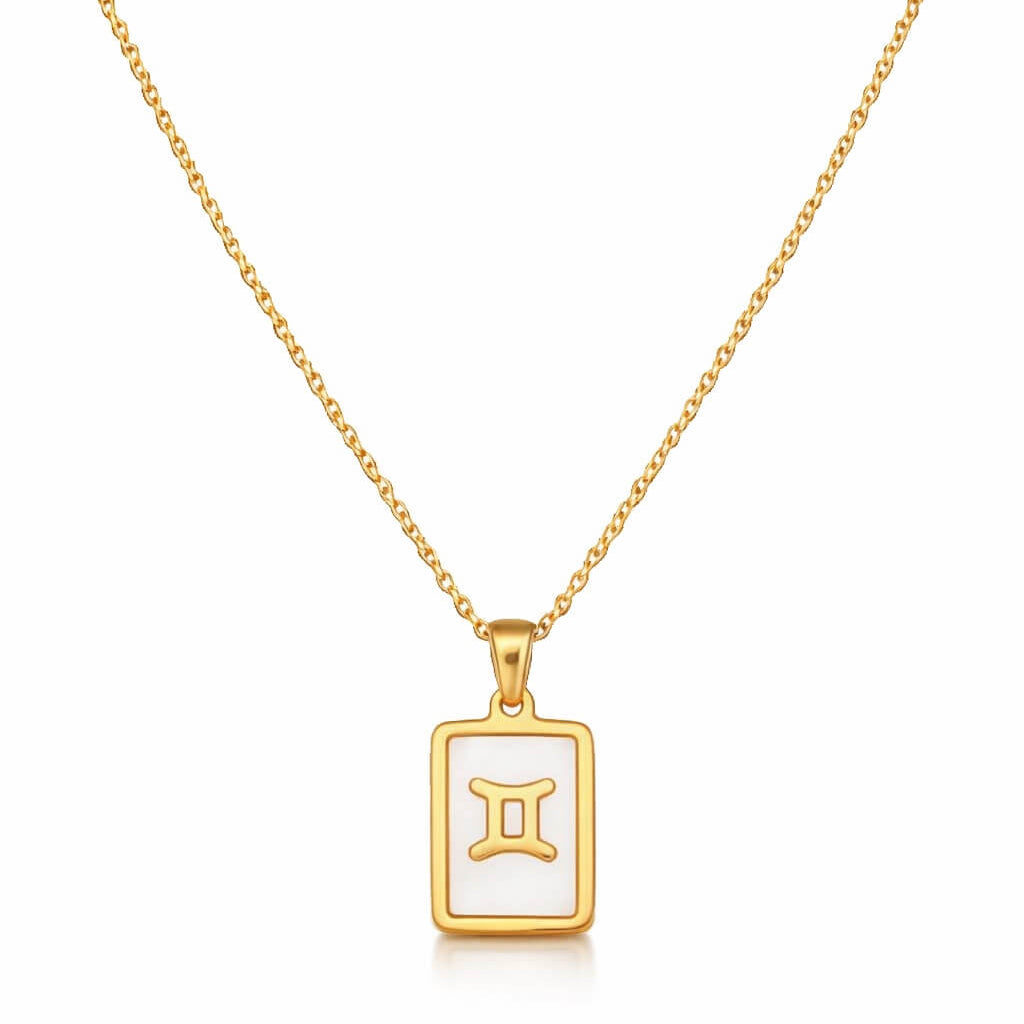 Colección de Collares Signos del Zodiaco Perlado (Chapado en Oro 18K)