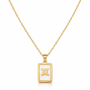Colección de Collares Signos del Zodiaco Perlado (Chapado en Oro 18K)