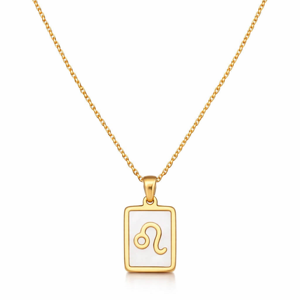Colección de Collares Signos del Zodiaco Perlado (Chapado en Oro 18K)