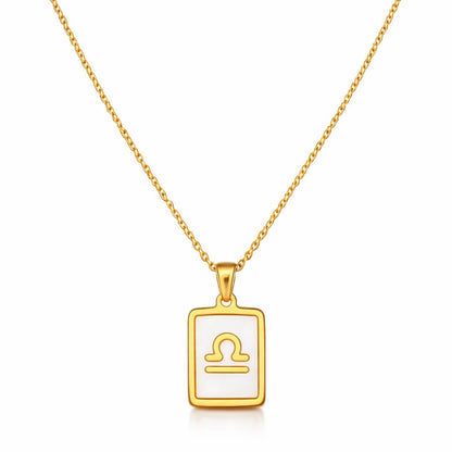 Colección de Collares Signos del Zodiaco Perlado (Chapado en Oro 18K)
