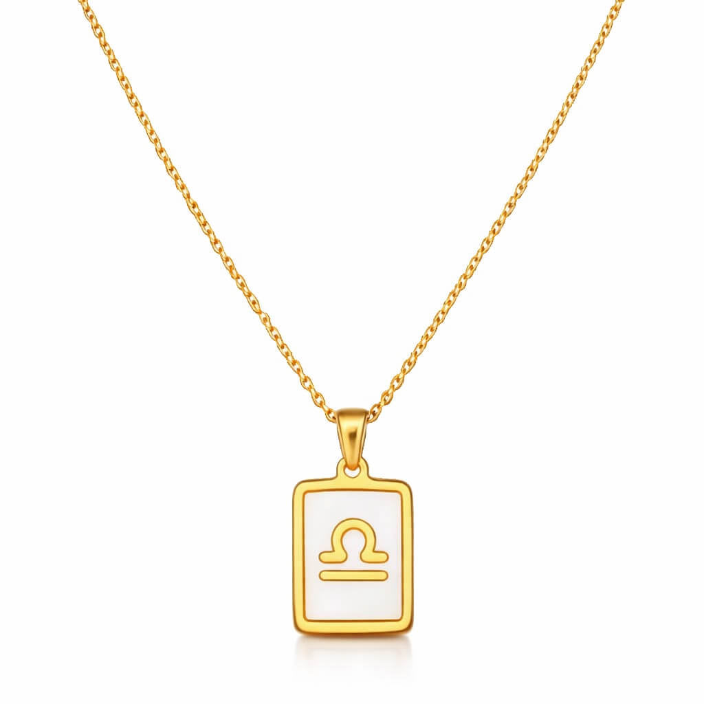 Colección de Collares Signos del Zodiaco Perlado (Chapado en Oro 18K)
