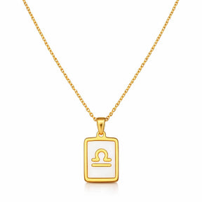 Colección de Collares Signos del Zodiaco Perlado (Chapado en Oro 18K)