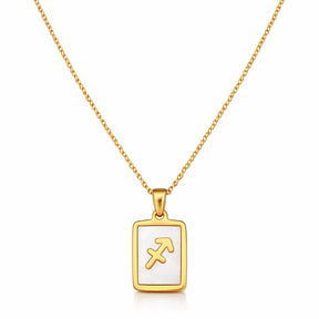 Colección de Collares Signos del Zodiaco Perlado (Chapado en Oro 18K)