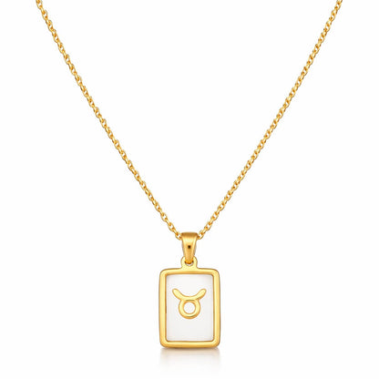 Colección de Collares Signos del Zodiaco Perlado (Chapado en Oro 18K)
