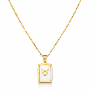 Colección de Collares Signos del Zodiaco Perlado (Chapado en Oro 18K)