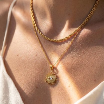 Collar Cuerda (Chapado en Oro)